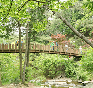 용추계곡입구 다리모습